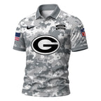 Gb.packers | Premium  Salute To Service Camo Polo Shirt Nf1