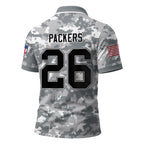 Gb.packers | Premium  Salute To Service Camo Polo Shirt Nf1