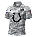 I.colts | Premium  Salute To Service Camo Polo Shirt Nf1