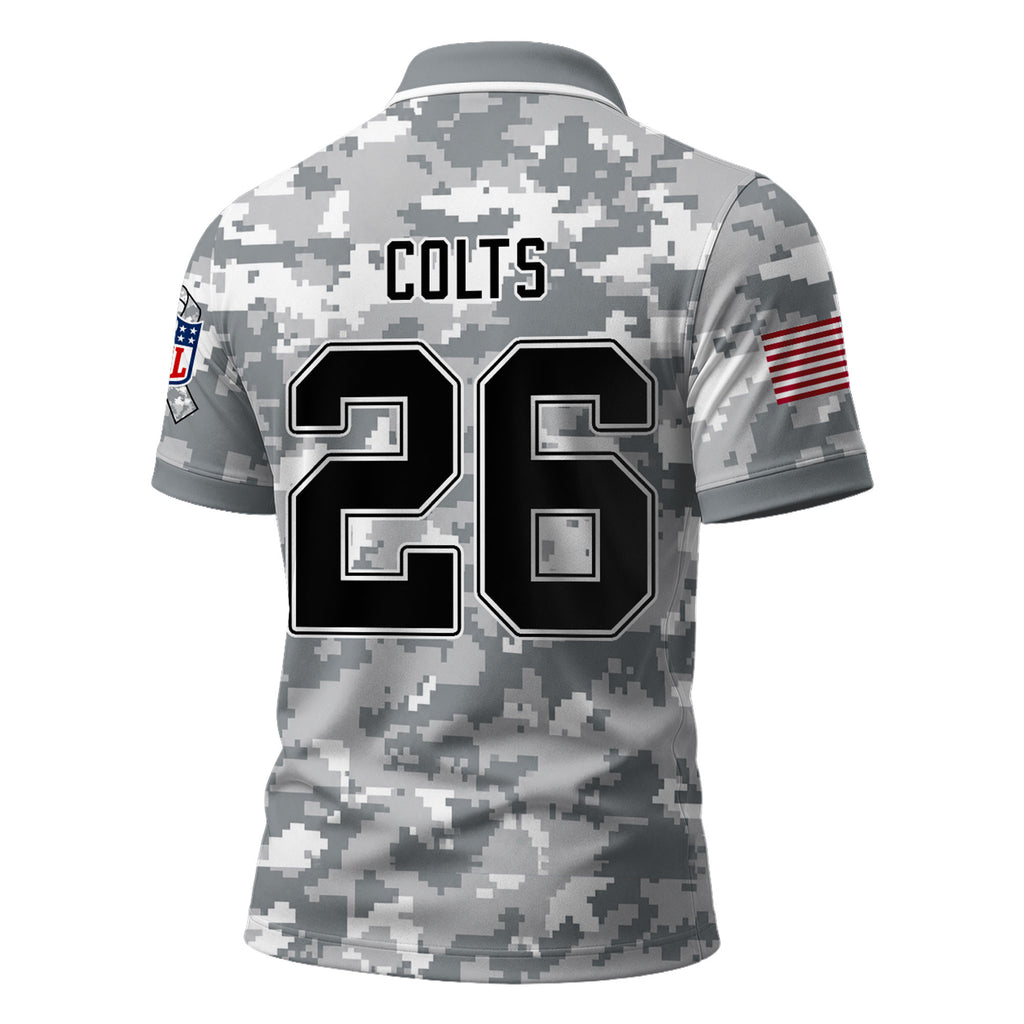 I.colts | Premium  Salute To Service Camo Polo Shirt Nf1