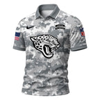 J.jaguars | Premium  Salute To Service Camo Polo Shirt Nf1