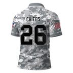 Kc.chiefs | Premium  Salute To Service Camo Polo Shirt Nf1