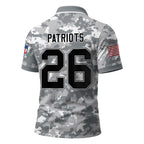 Ne.patriots | Premium  Salute To Service Camo Polo Shirt Nf1