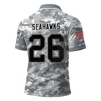 S.seahawks | Premium  Salute To Service Camo Polo Shirt Nf1