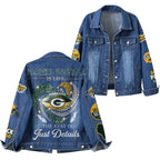 Gb.packers | Premium  Football Is Life Denim Jacket Nf1
