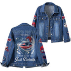 Ne.patriots | Premium  Football Is Life Denim Jacket Nf1