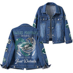 P.eagles | Premium  Football Is Life Denim Jacket Nf1