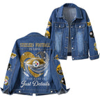 P.steelers | Premium  Football Is Life Denim Jacket Nf1