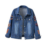 C.bears | Premium  Football Is Life Denim Jacket Nf1