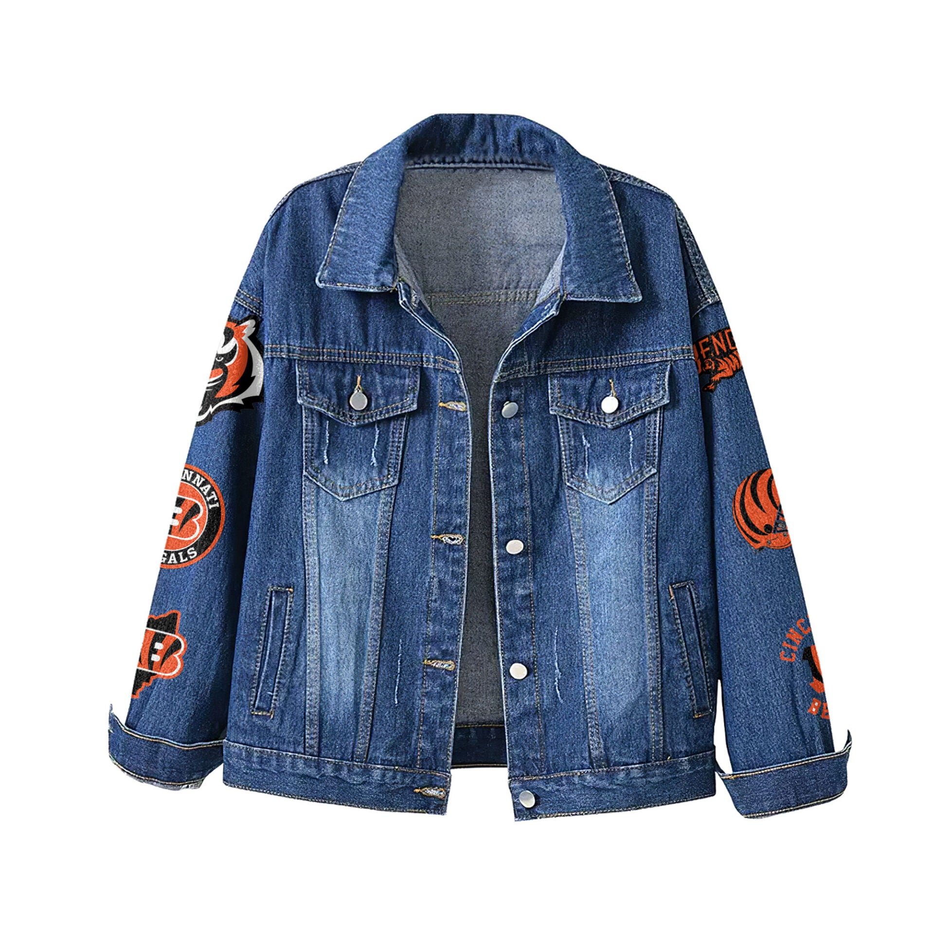 C.bengals | Premium  Football Is Life Denim Jacket Nf1