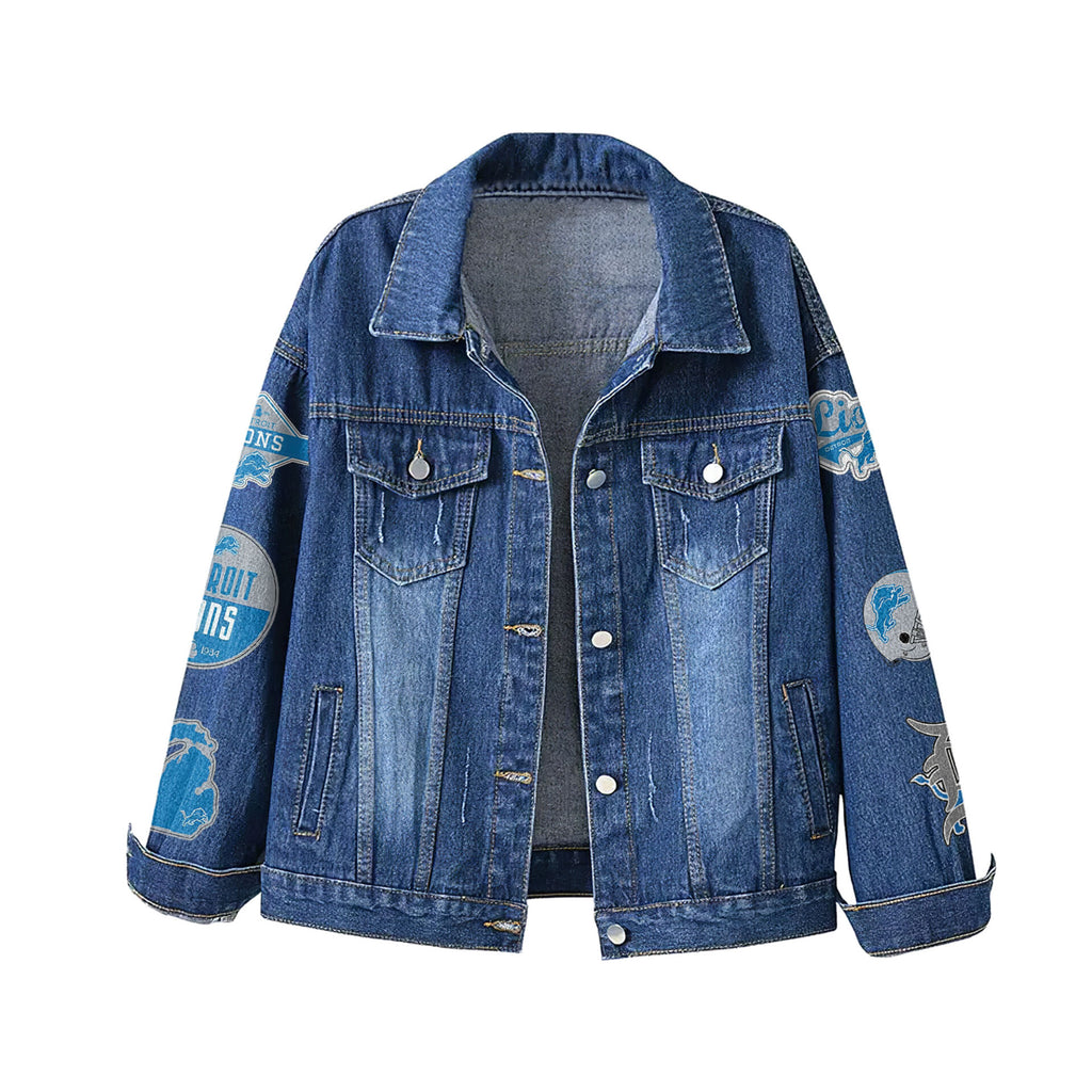 D.lions | Premium  Football Is Life Denim Jacket Nf1