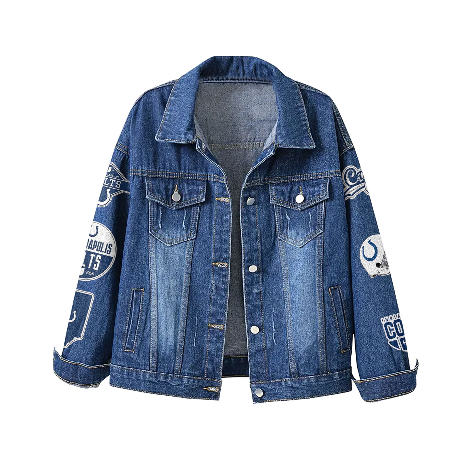 I.colts | Premium  Football Is Life Denim Jacket Nf1