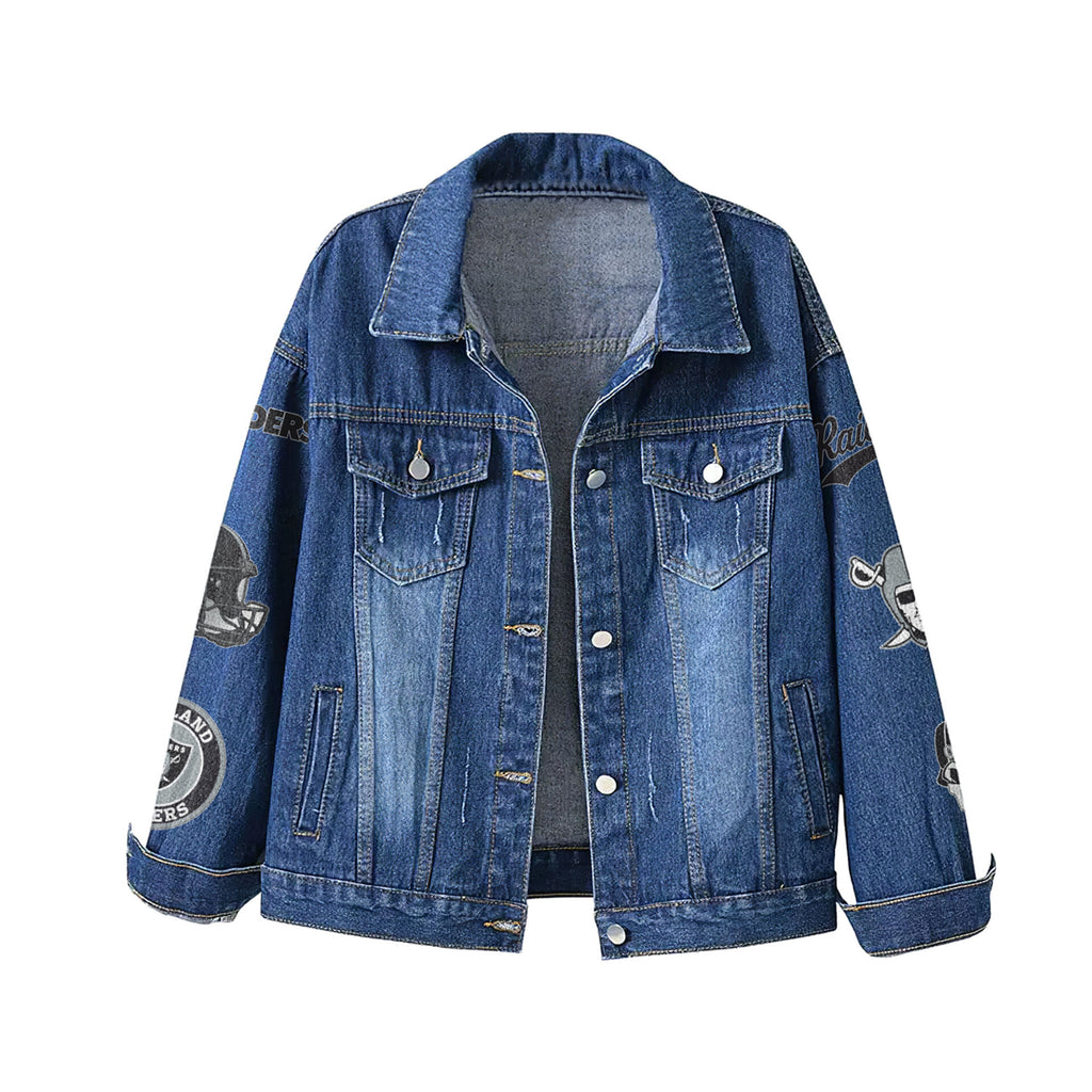 Lv.raiders | Premium  Football Is Life Denim Jacket Nf1
