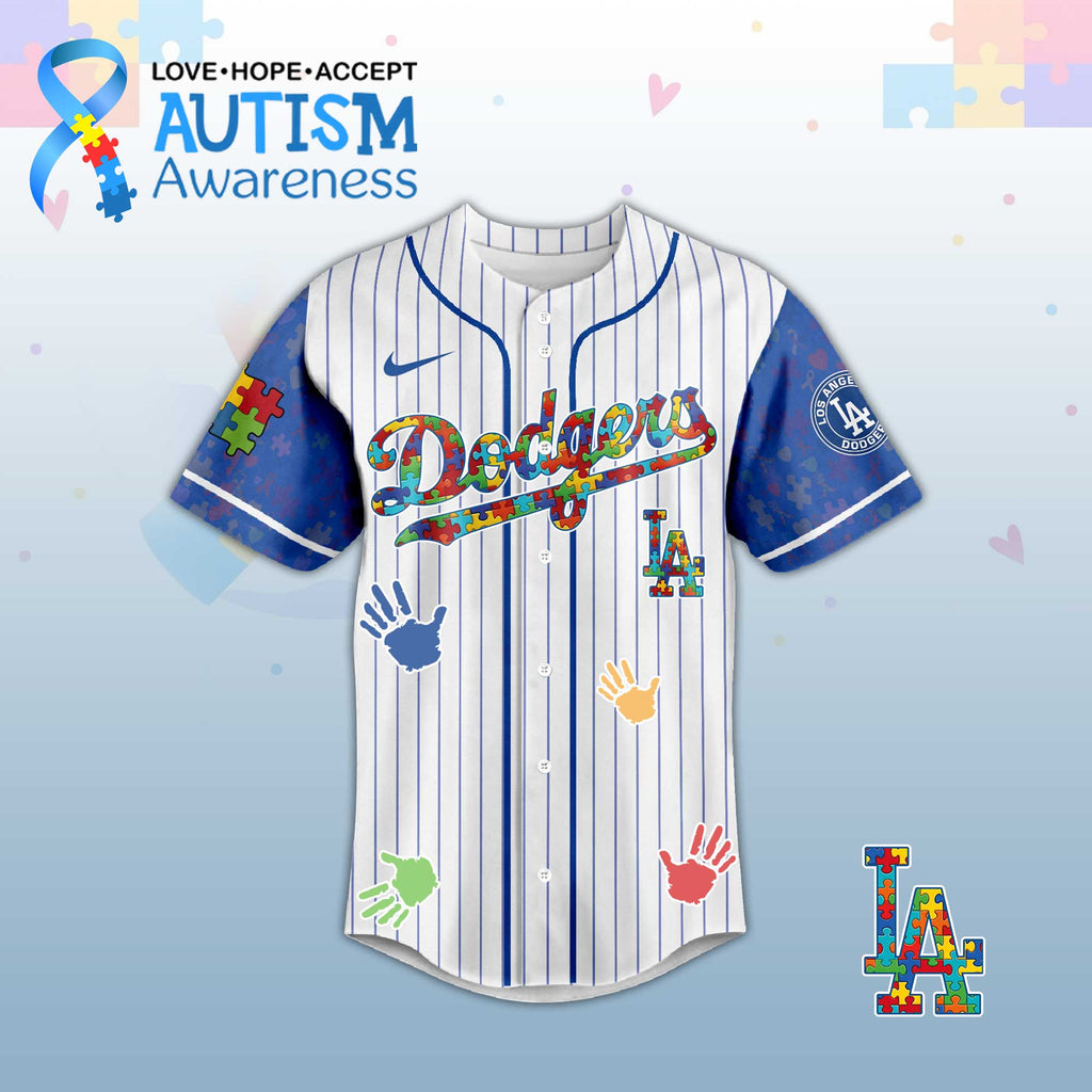 LA. Dodgers Autism Awareness 2026 Limited Editions Jersey.
