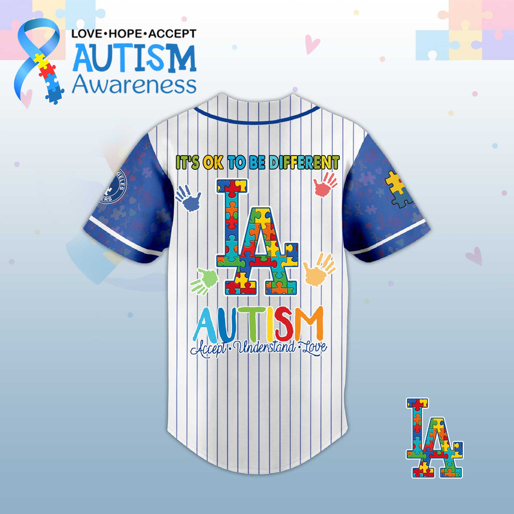 LA. Dodgers Autism Awareness 2026 Limited Editions Jersey.