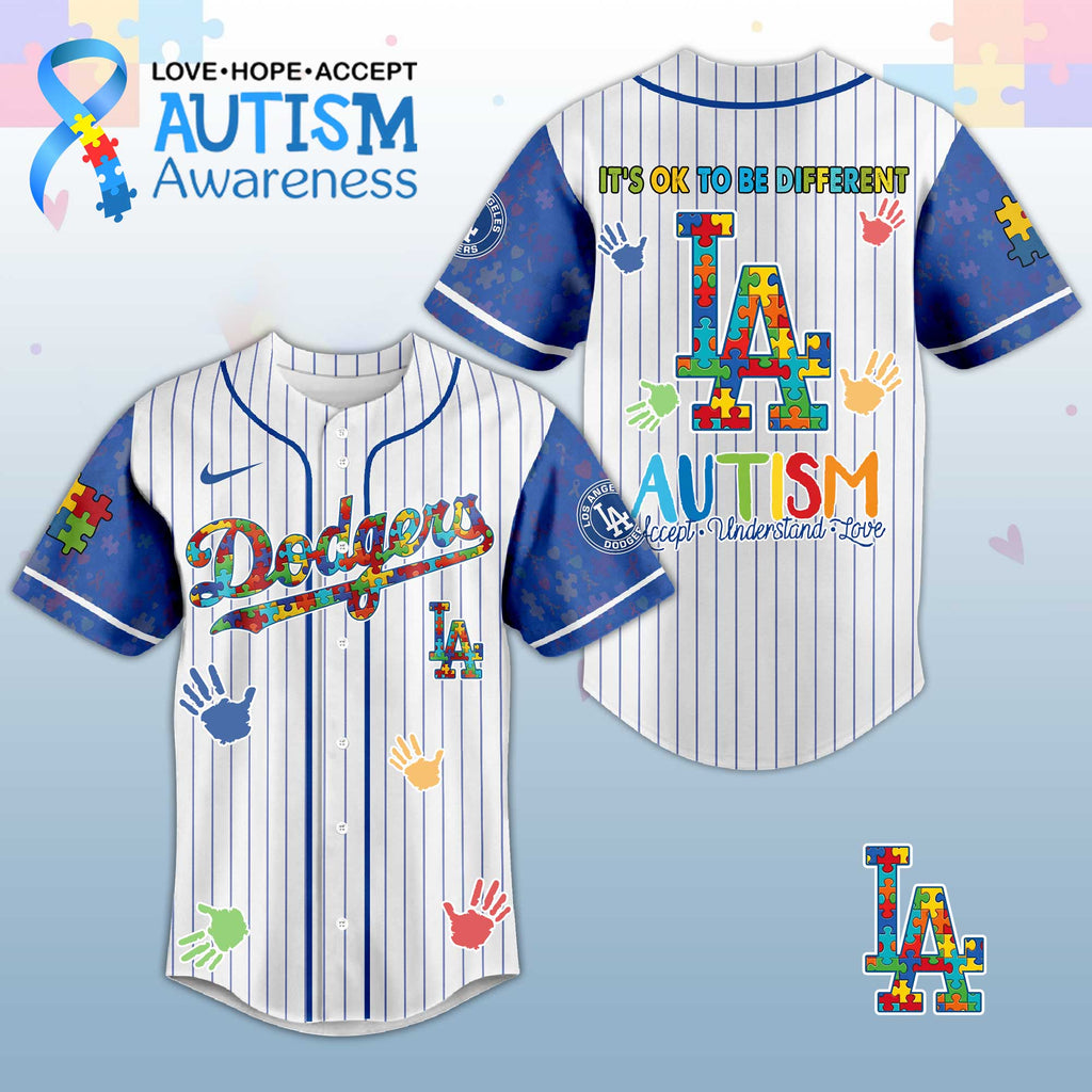 LA. Dodgers Autism Awareness 2026 Limited Editions Jersey.