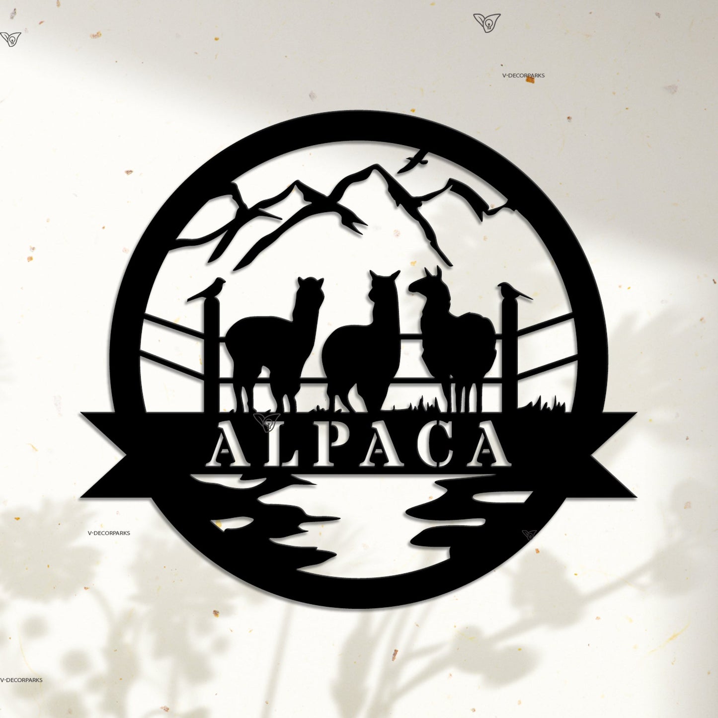 Alpaca Metal Custom Farm Sign | Personalized Custom Metal Sign | Gift For Alpaca Farm Outdoor Sign