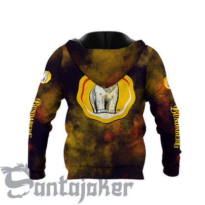 Bundaberg Yellow Smoke All Over Printed Hoodie, Bundaberg Brewed Drinks Pullover Hooded Sweatshirts, Bundaberg Logo 3D Prints Unisex Zip Hoodies