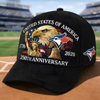 T.Blue Jays Cap – USA 250th Anniversary 3D Print, Adorable Gift for Fans.