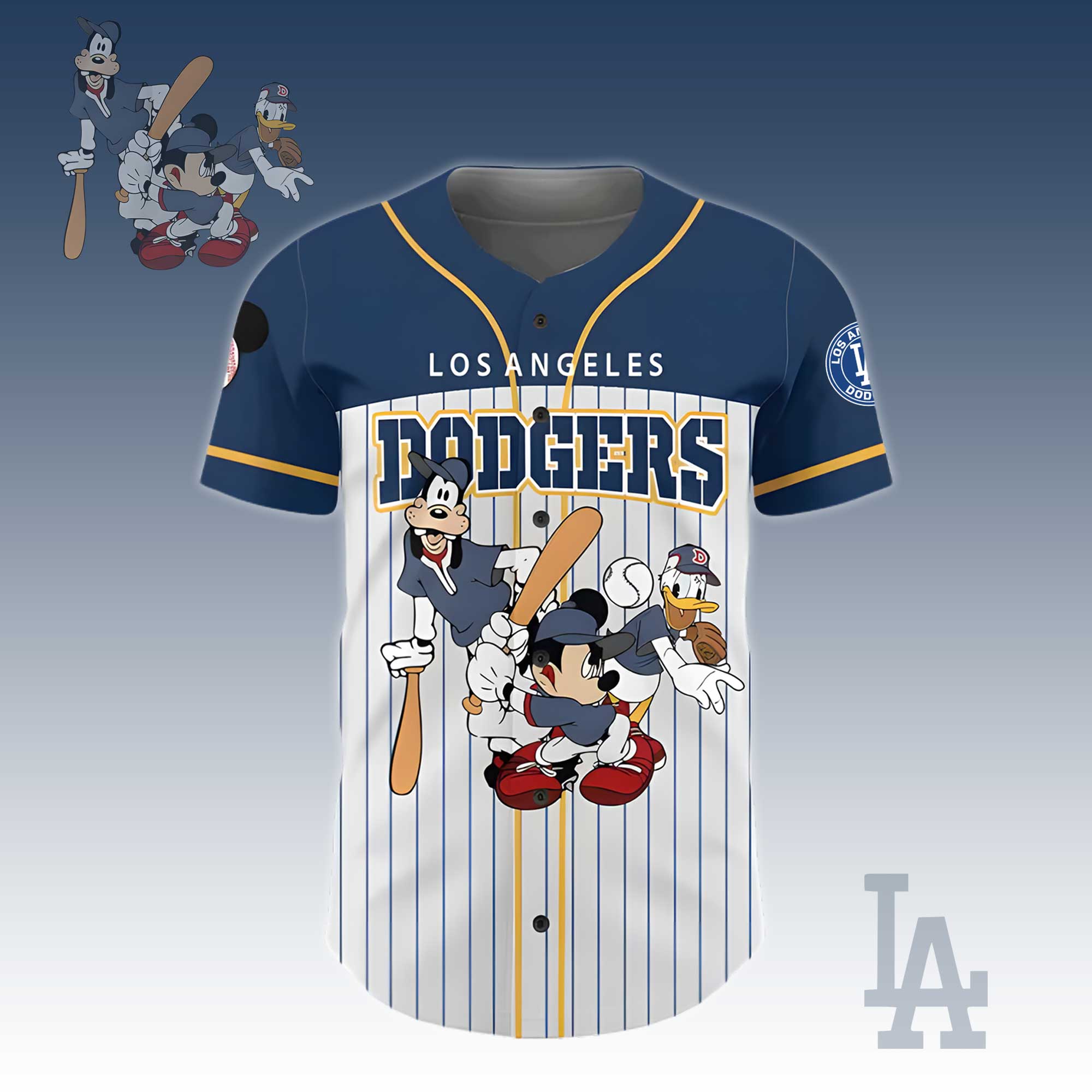 L.A Dodgers Baseball Jersey – Custom Name Number, Adorable Fan Gift.