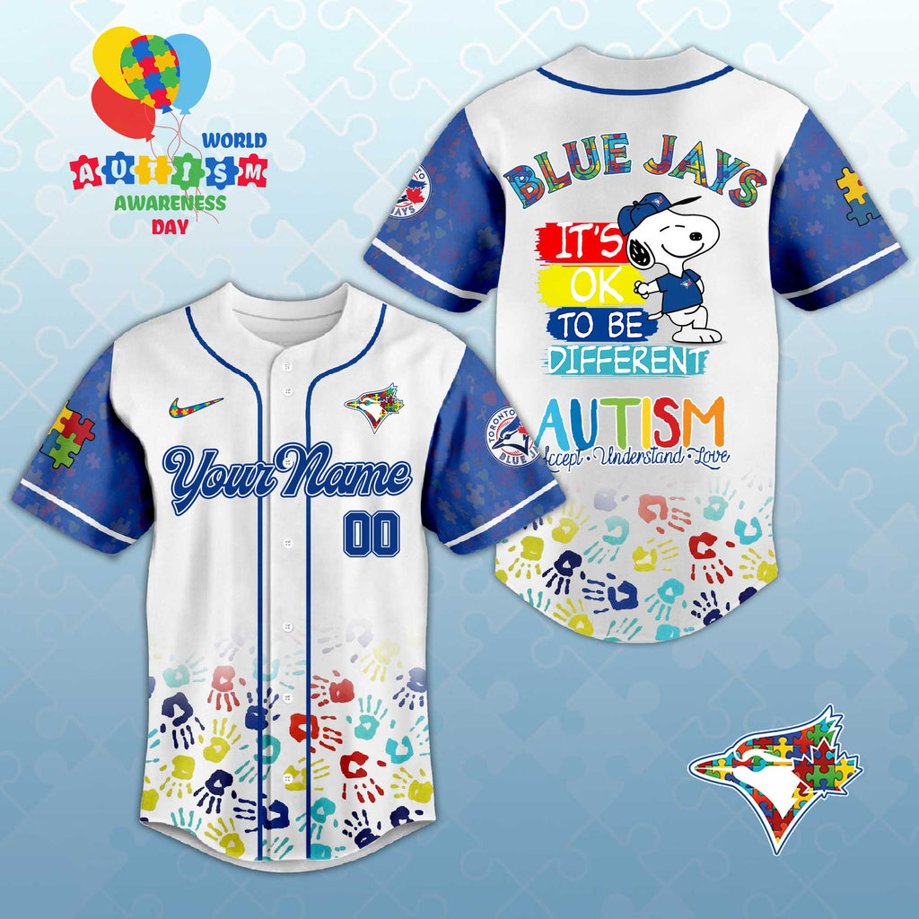 T. Blue Jays Autism Awareness 2026 Limited Editions Baseball Jersey.