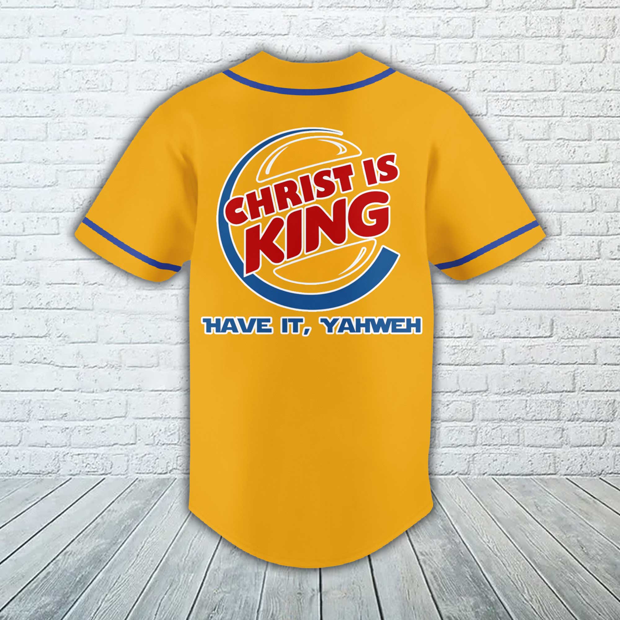 Personalized Christ Is King Baseball Jersey