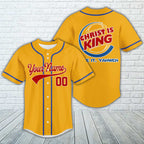 Personalized Christ Is King Baseball Jersey