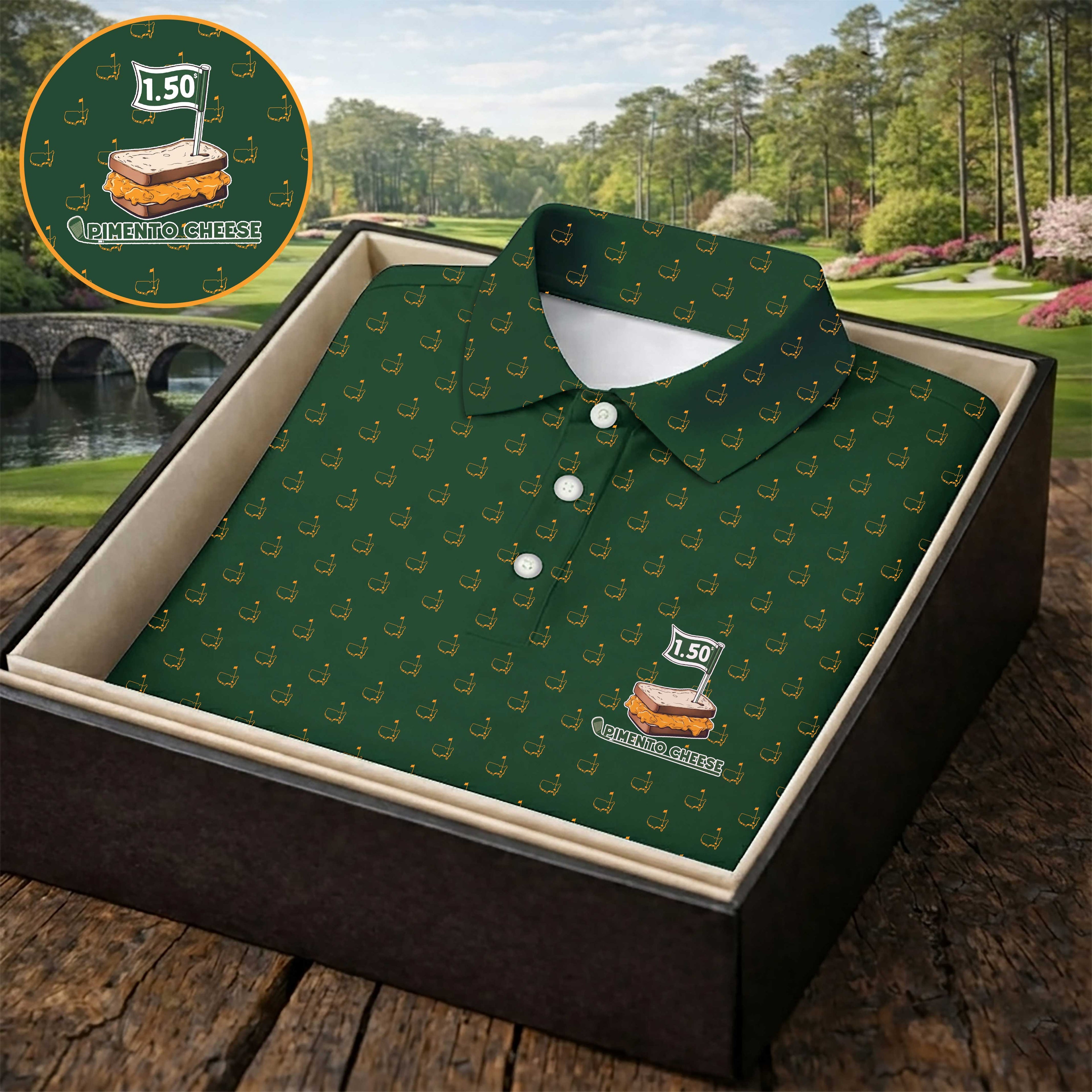 Golf Shirt Pimento Cheese Golf Tournament Polo.