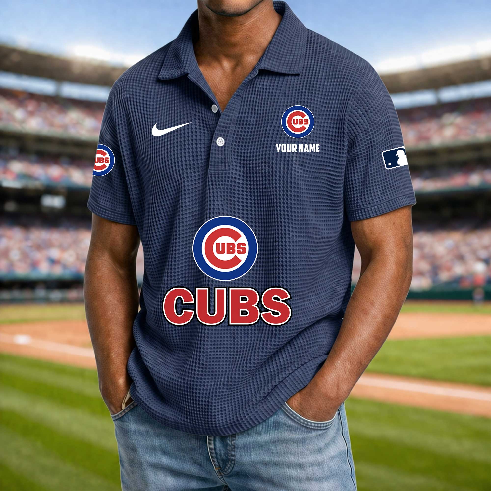 Baseball Waffle Collar Polo Shirt Collection