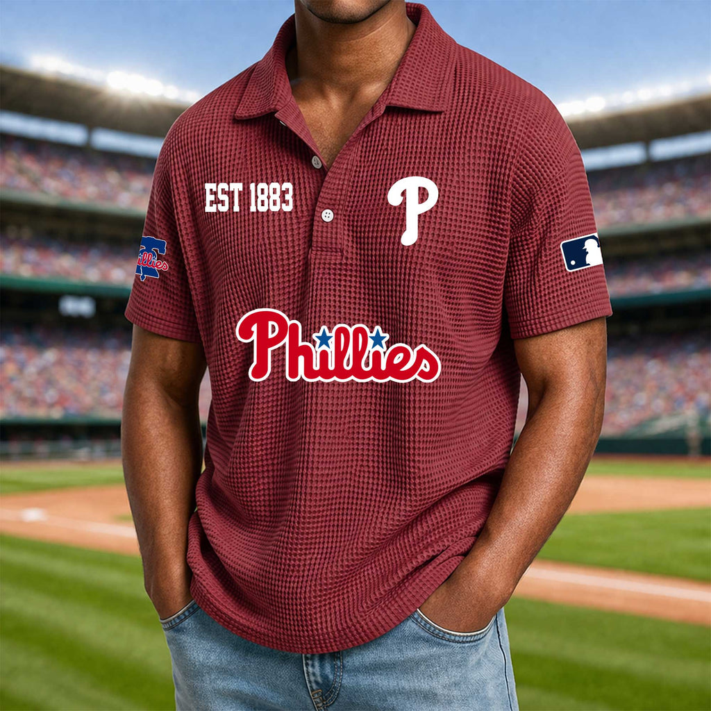 Baseball Waffle Collar Polo Shirt Collection