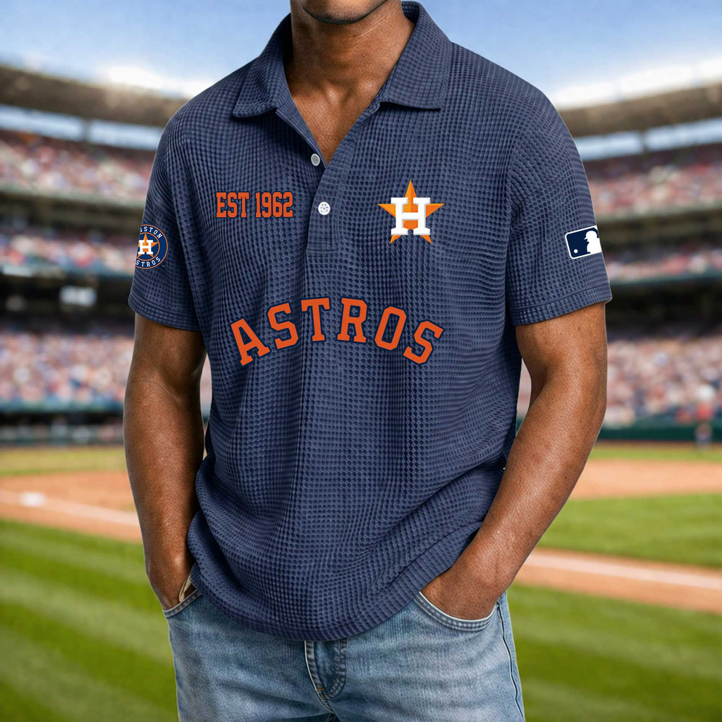 Baseball Waffle Collar Polo Shirt Collection