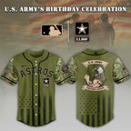 Baseball Team U.s. Army Birthday Baseball Jersey Shirt Collection
