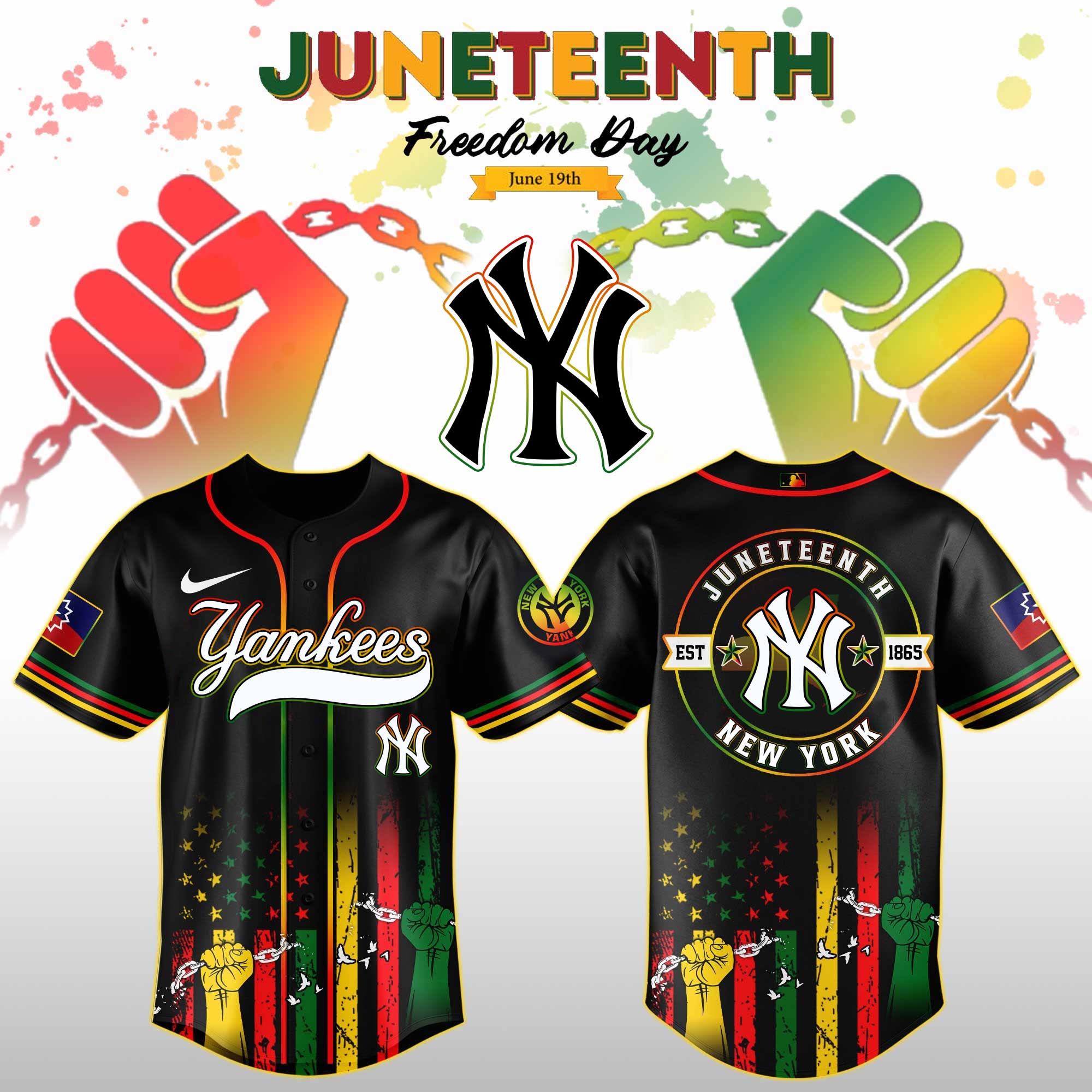 Baseball Teams Juneteenth Baseball Jersey Shirt Collection