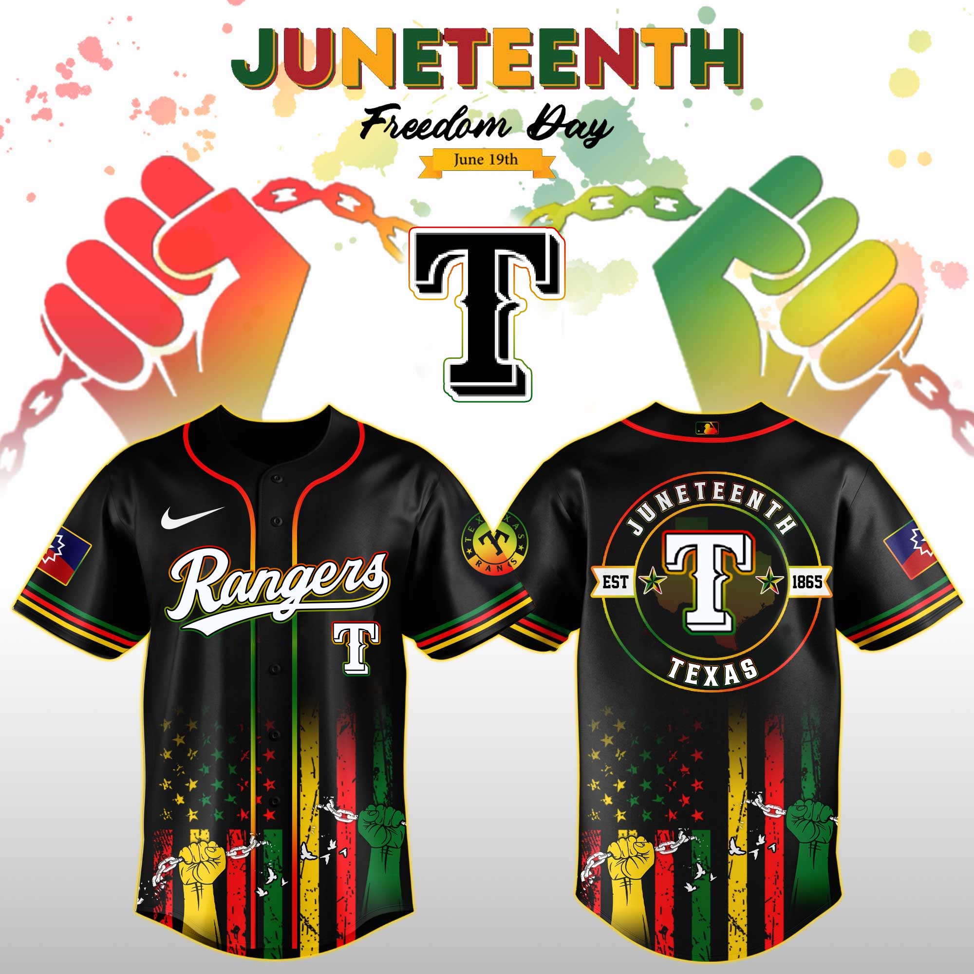 Baseball Teams Juneteenth Baseball Jersey Shirt Collection