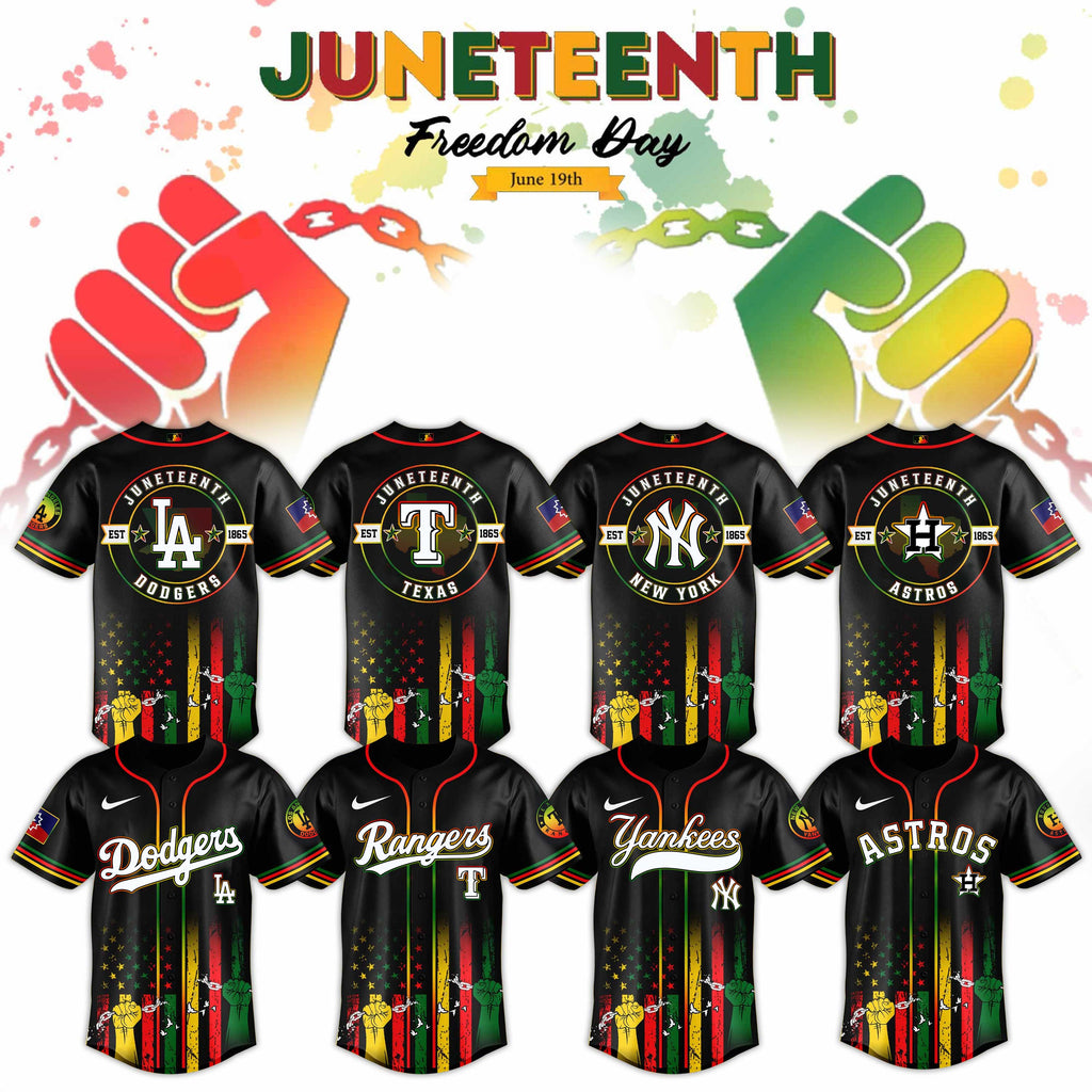 Baseball Teams Juneteenth Baseball Jersey Shirt Collection