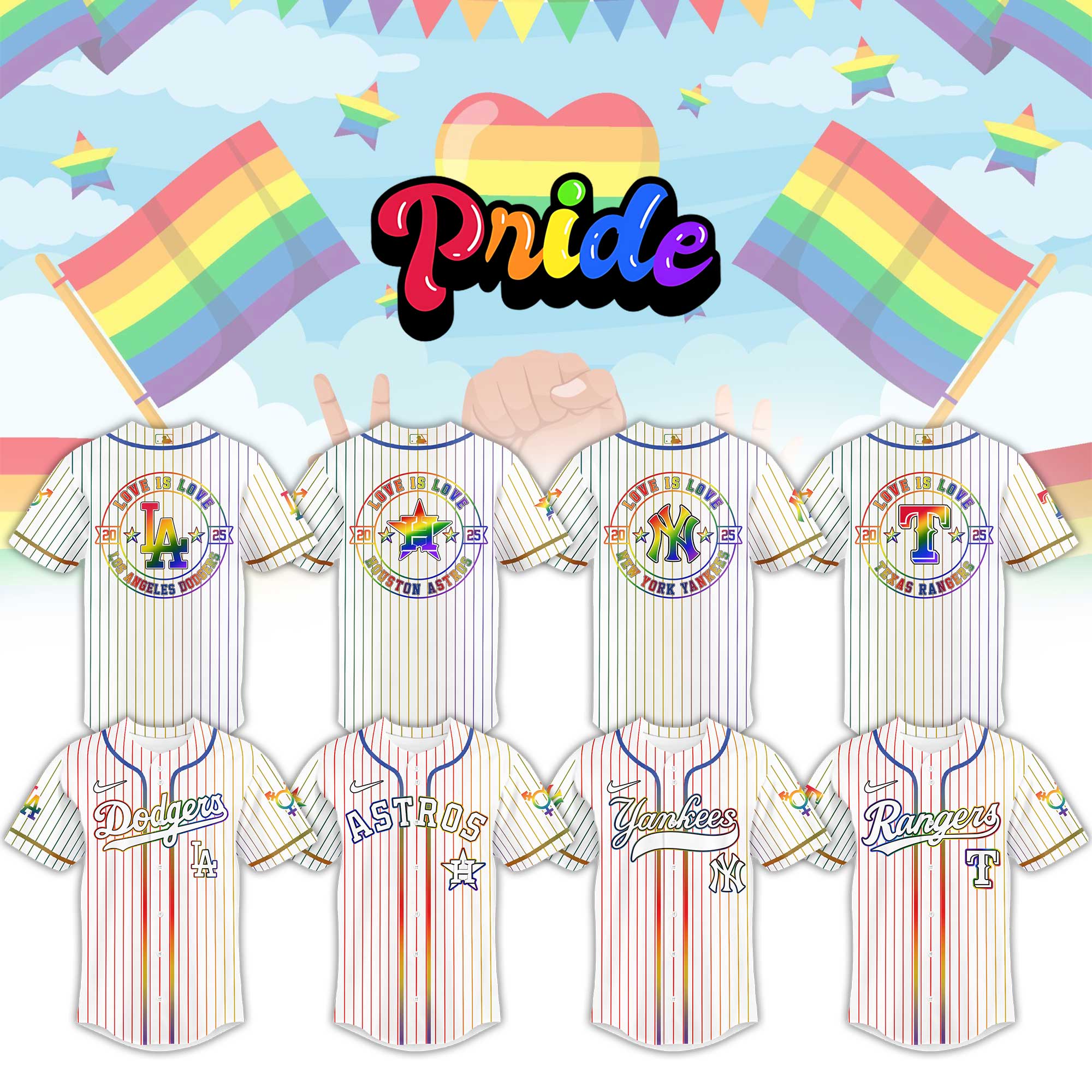 Lgbt Pride Baseball Teams Baseball Jersey Shirt Collection