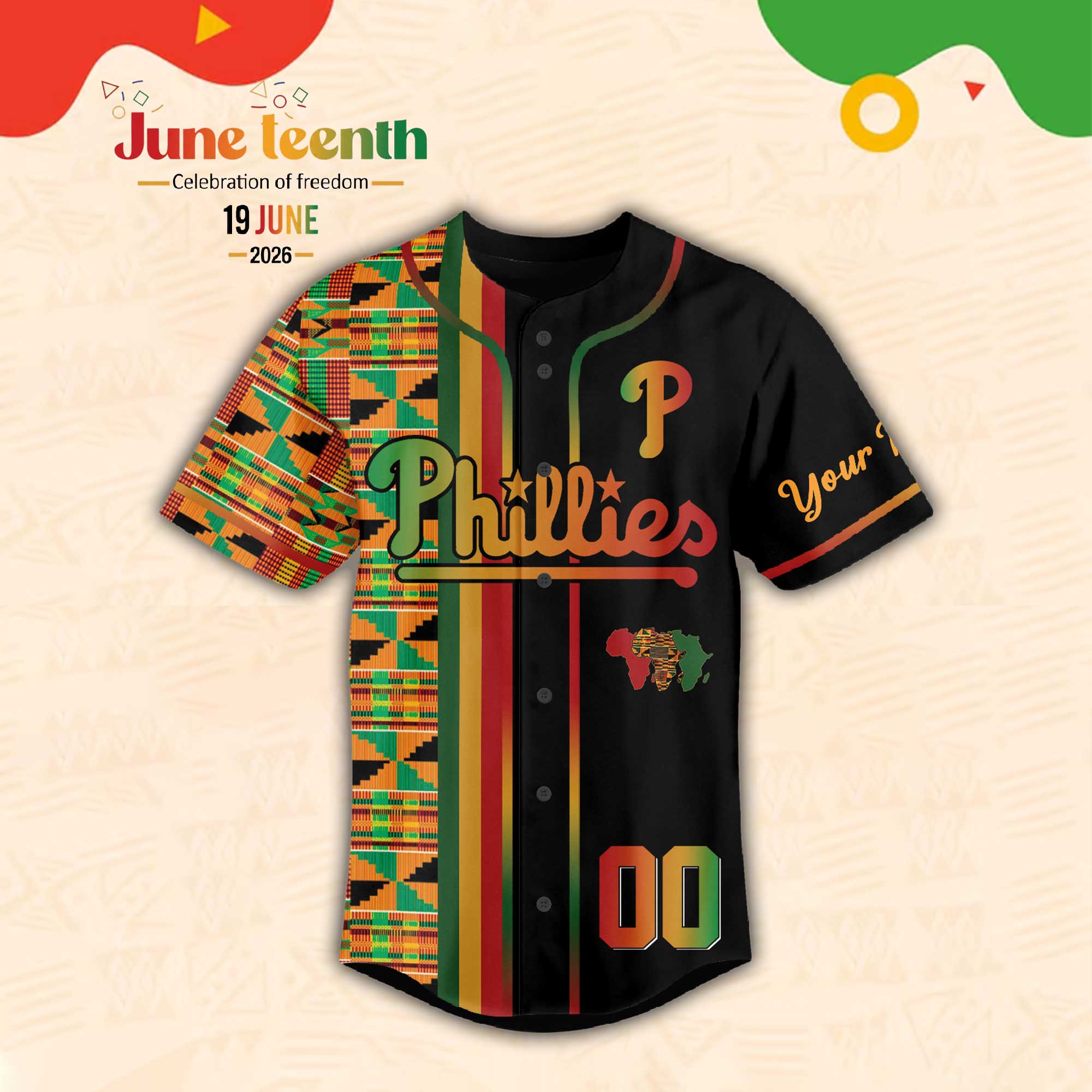 Juneteenth Baseball Teams Baseball Jersey Shirt Collection