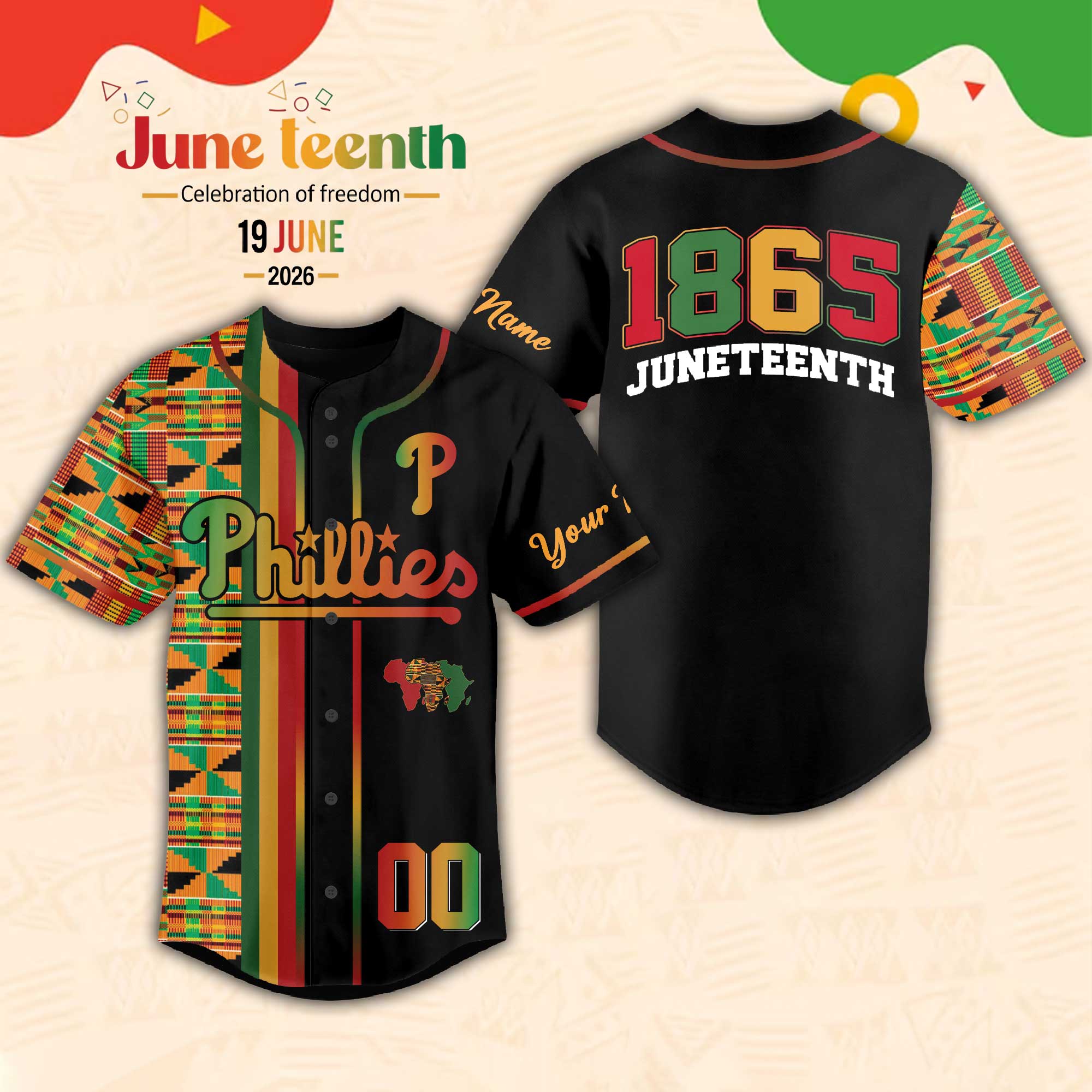 Juneteenth Baseball Teams Baseball Jersey Shirt Collection