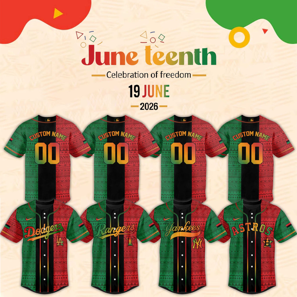 Mlb Juneteenth Baseball Jersey Shirt Collection