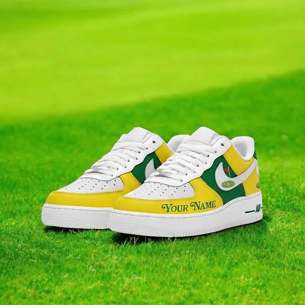 Personalized Golf Master 2026 Green Yellow Sneakers