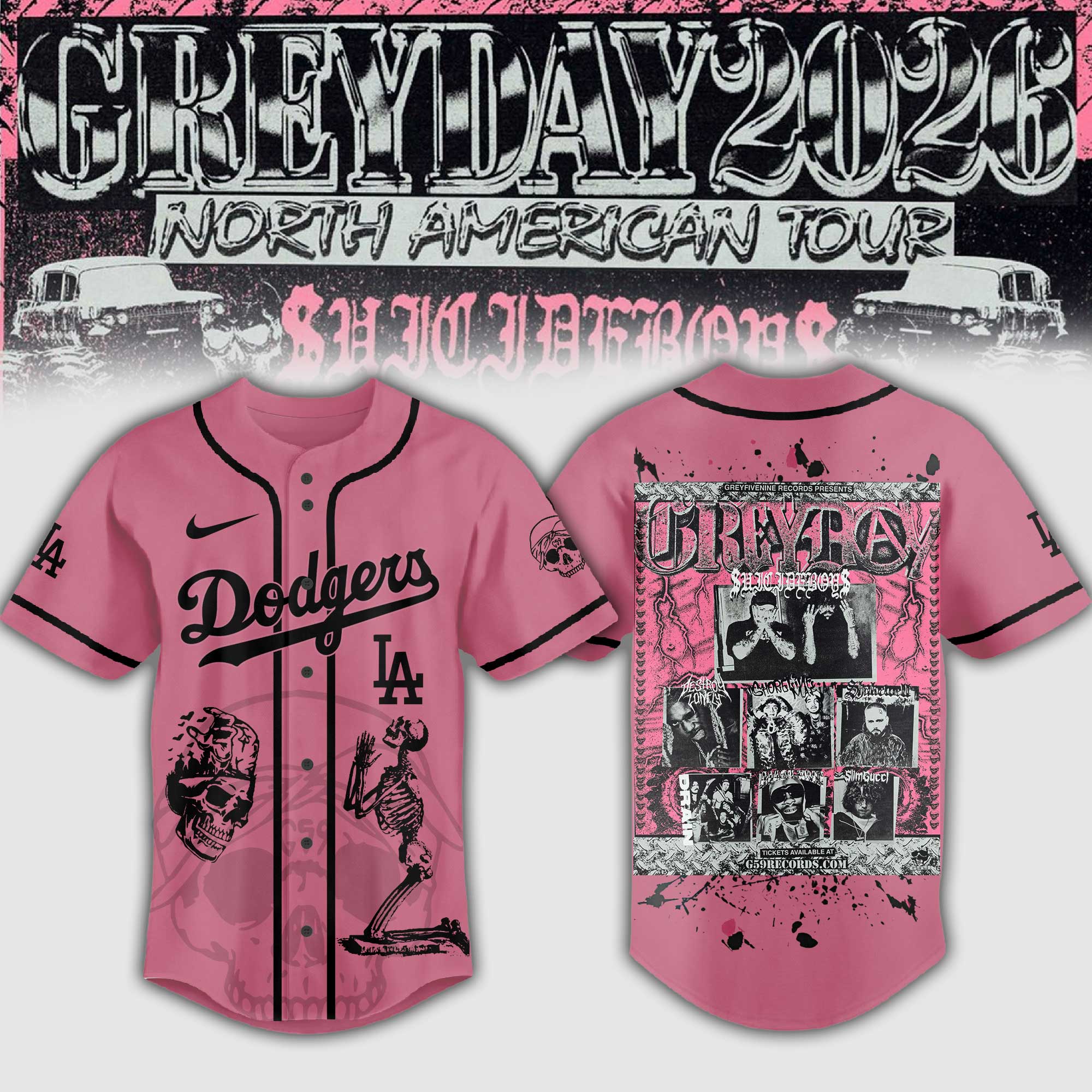 Baseball Hiphop Band Baseball Jersey Shirt Collection