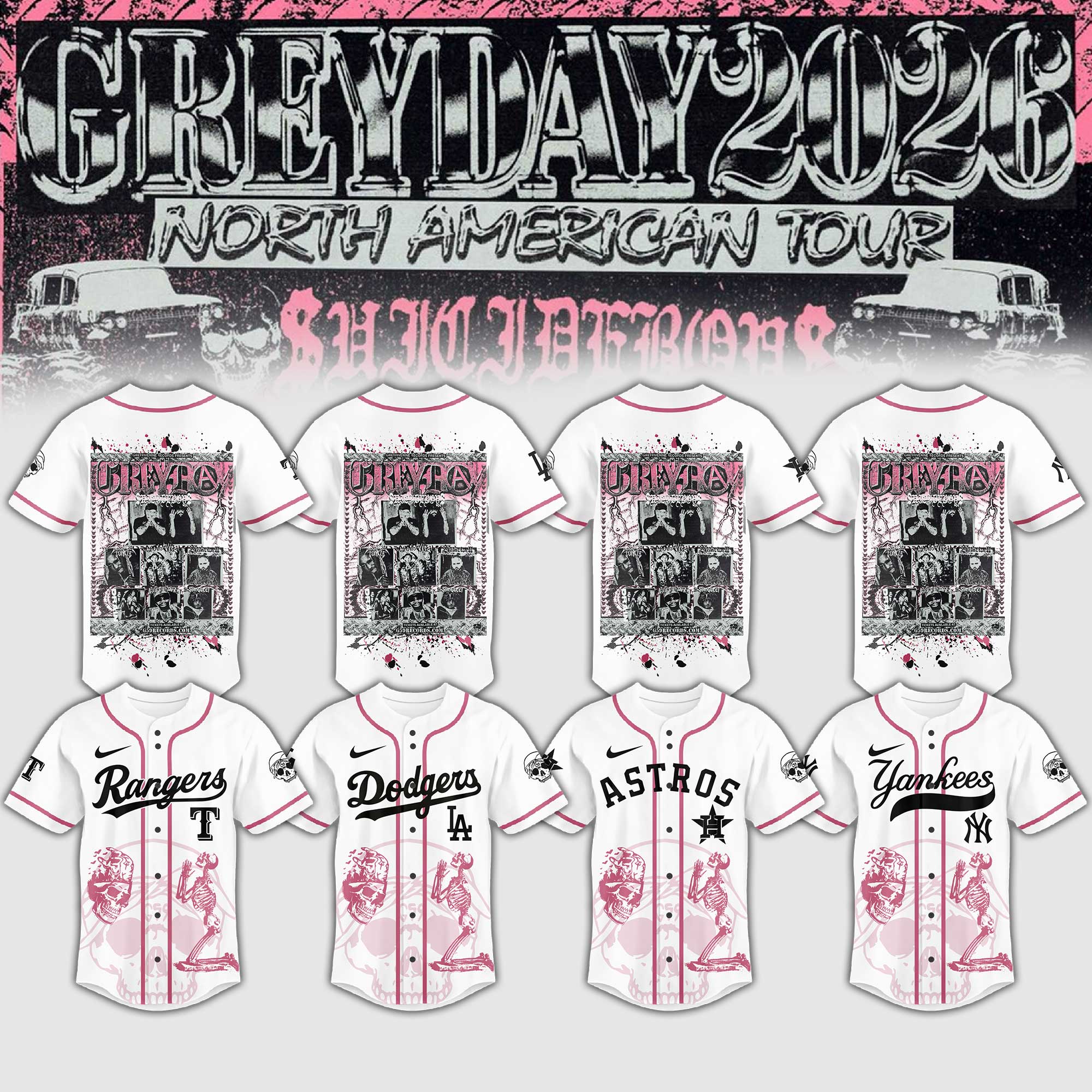 Baseball Team Mix Hiphop Baseball Jersey Shirt Collection