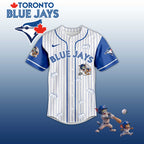 Baseball Jersey T. Blue Jays Tom & Jerry Style – Cute Cartoon Fan Gift Shirt.