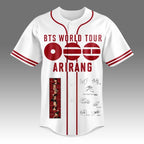 Baseball Jersey Shirt Bts World Tour Arirang Fan Gift Concert Tour Edition