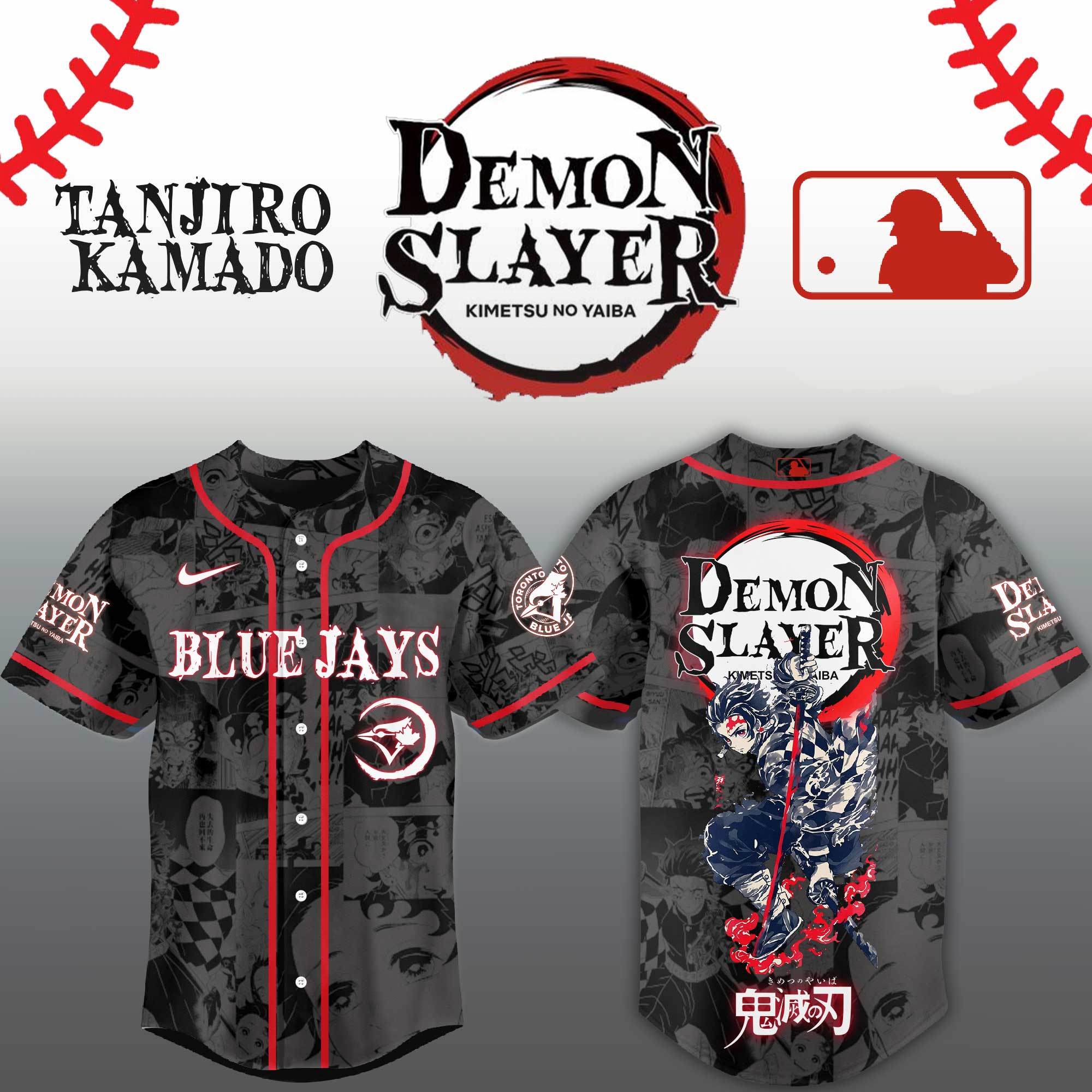 Baseball Jersey Demon Slayer All Team Tanjiro Kamado Anime Shirt