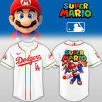Baseball Jersey Super Mario Inspired Game Character Fan Shirt