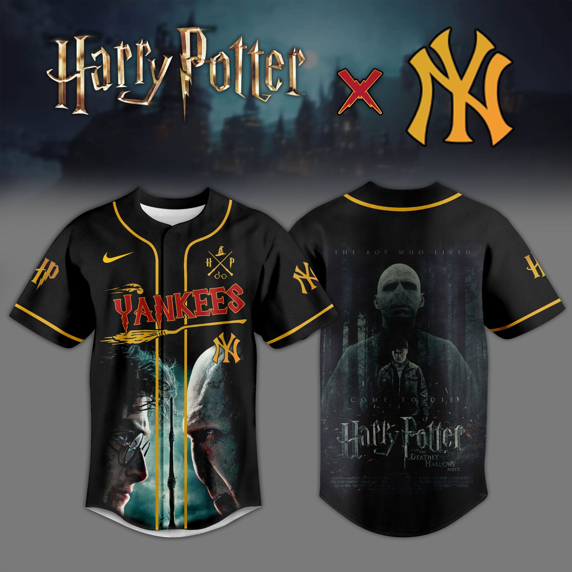 Baseball Jersey Dark Magic Movie Inspired All Team
