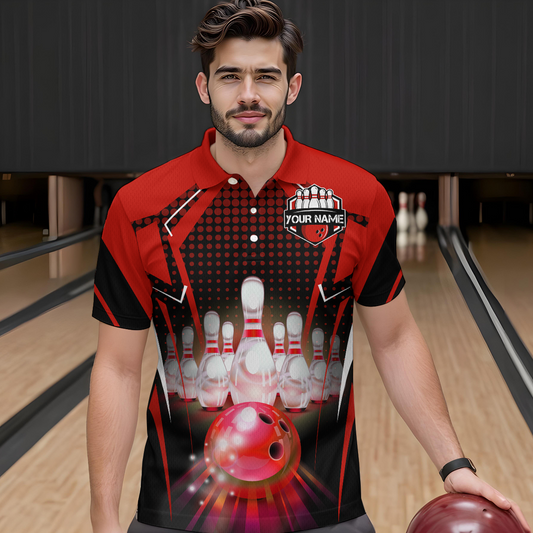 Personalized Bowling Jersey Bowling Jersey Bowling Polo Shirt For Men