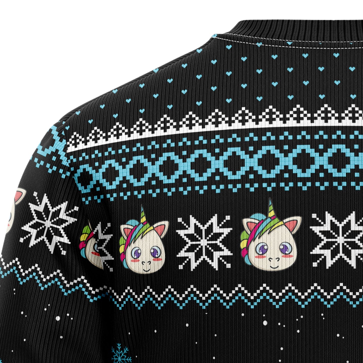 Rainbow Unicorn Pew Pew Madafakas Ugly Christmas Sweater, Cute Unicorn Snowflakes Christmas Ugly Sweater,unicorn Pew Pew Crewneck Knitted Sweater