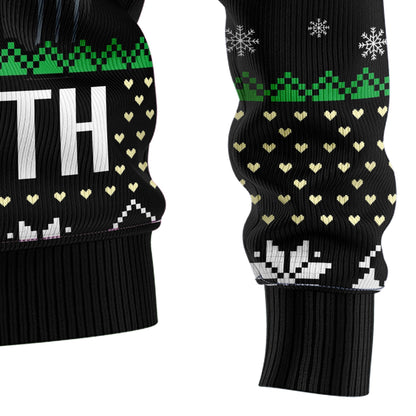 Christ & Shiba Inu Peace On Earth Ugly Christmas Sweater, Funny Jesus & Shiba On Camper Van Ugly Sweater, Christmas Crewneck Knitted Ugly Sweater